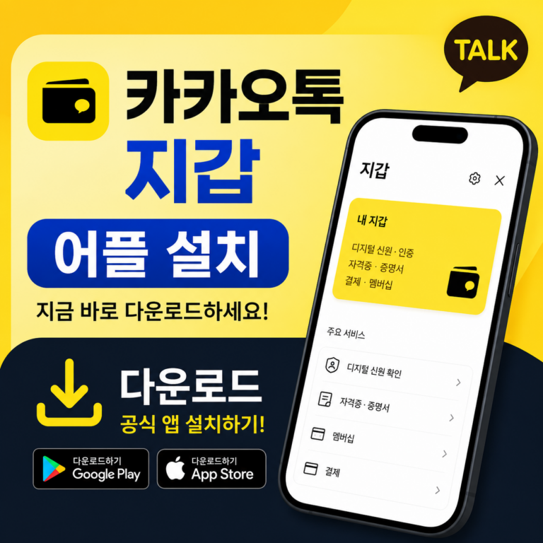 카카오톡 지갑 설치 썸네일