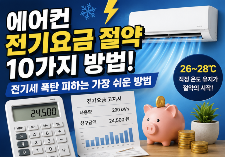 에어컨 전기요금 절약 방법 썸네일