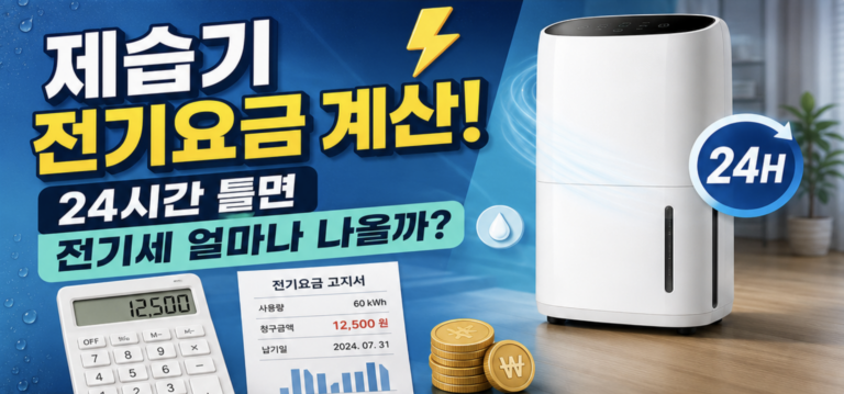 제습기 전기요금 계산 썸네일