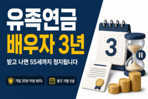 유족연금 지급률과 배우자 지급정지|가입기간별 40·50·60% 계산 유족연금 썸네일