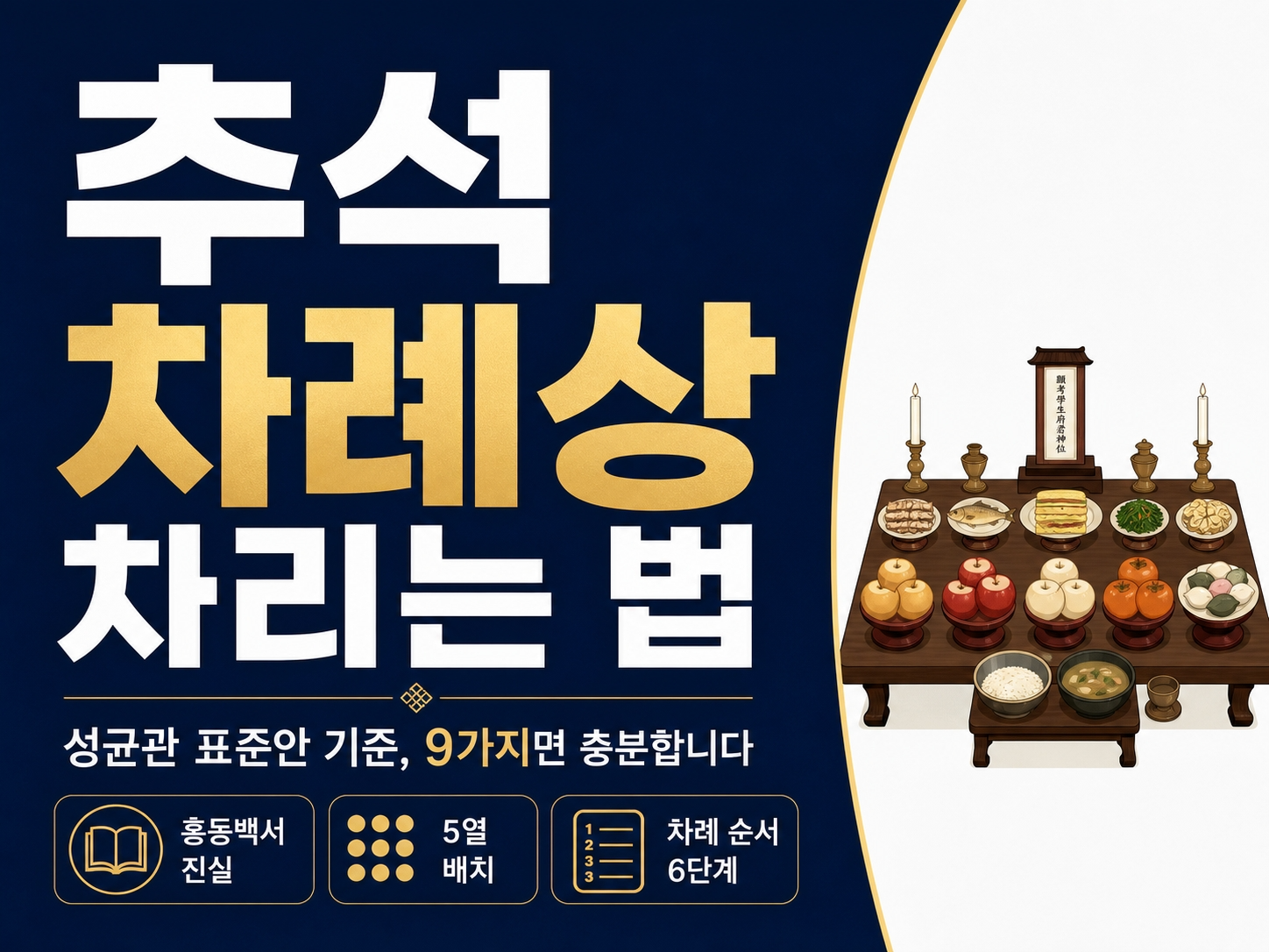 추석 차례상 차리는 법