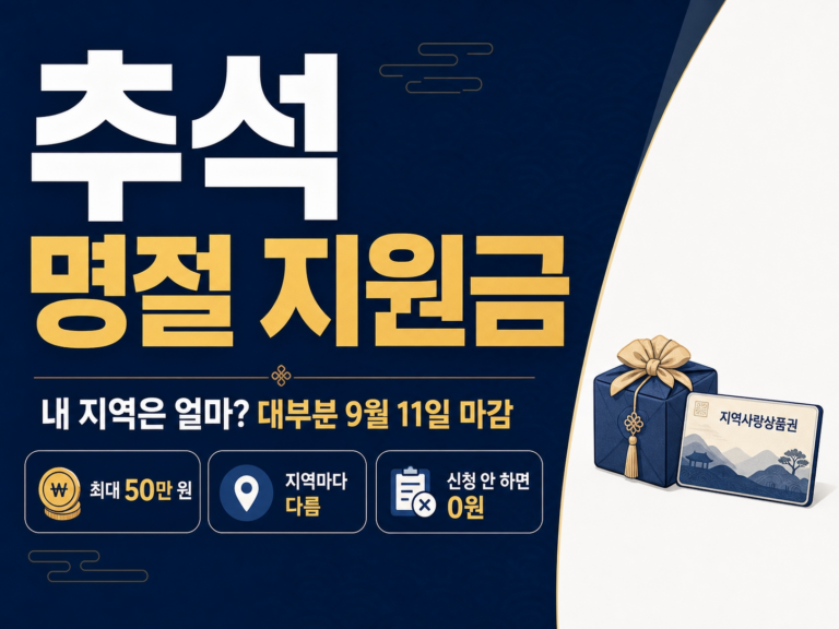 추석 명절 지원금