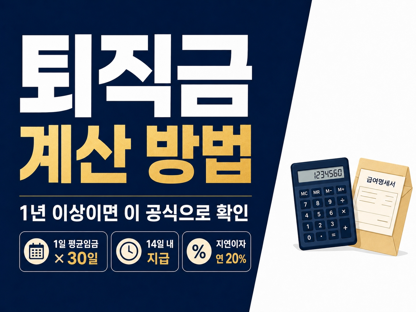 퇴직금 계산 방법 썸네일