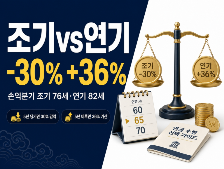 국민연금 조기수령 연기수령