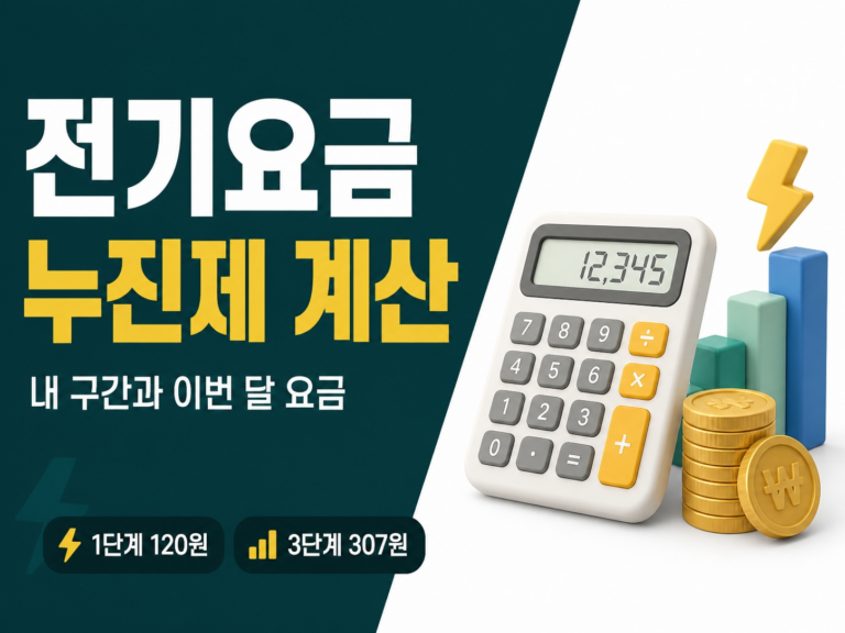전기요금 누진세 검산 썸네일